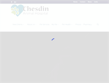 Tablet Screenshot of chesdinanimalhospital.com